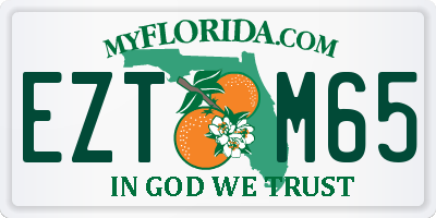 FL license plate EZTM65