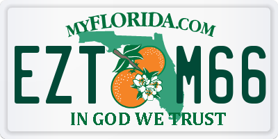 FL license plate EZTM66