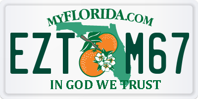 FL license plate EZTM67