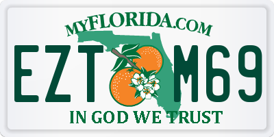 FL license plate EZTM69