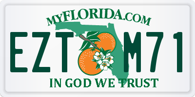 FL license plate EZTM71