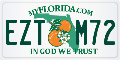 FL license plate EZTM72