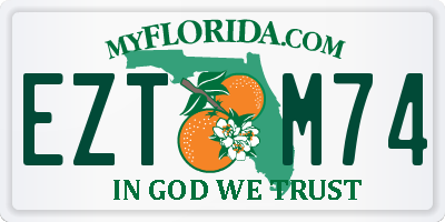 FL license plate EZTM74