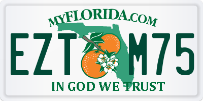 FL license plate EZTM75