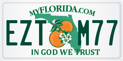 FL license plate EZTM77