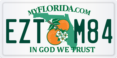 FL license plate EZTM84