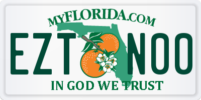 FL license plate EZTN00