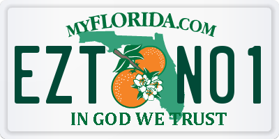 FL license plate EZTN01