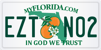 FL license plate EZTN02