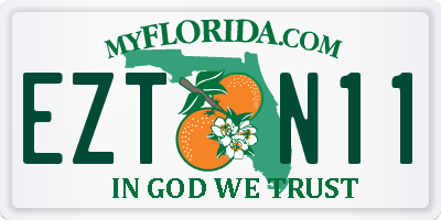 FL license plate EZTN11