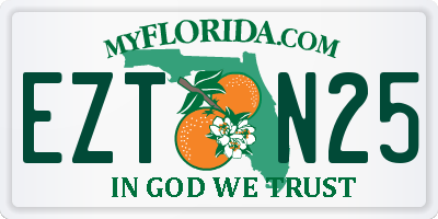 FL license plate EZTN25