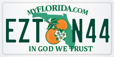 FL license plate EZTN44