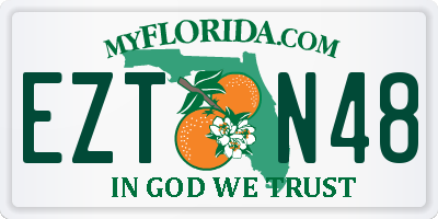 FL license plate EZTN48