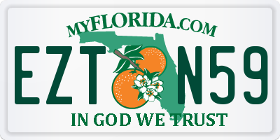 FL license plate EZTN59