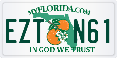 FL license plate EZTN61