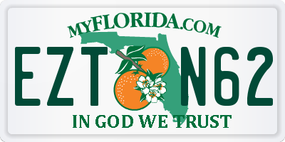 FL license plate EZTN62