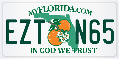 FL license plate EZTN65