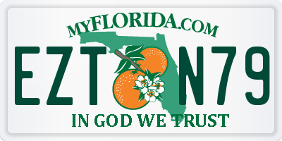 FL license plate EZTN79