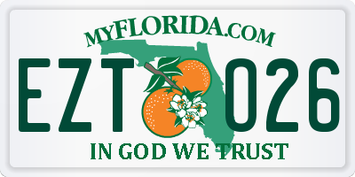 FL license plate EZTO26