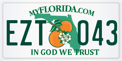 FL license plate EZTO43