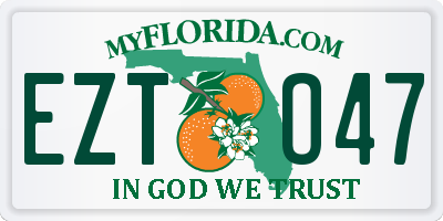 FL license plate EZTO47