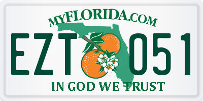 FL license plate EZTO51