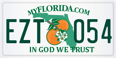 FL license plate EZTO54