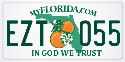 FL license plate EZTO55