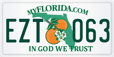 FL license plate EZTO63