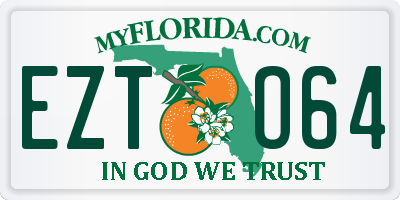 FL license plate EZTO64