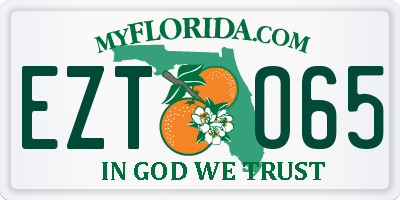 FL license plate EZTO65