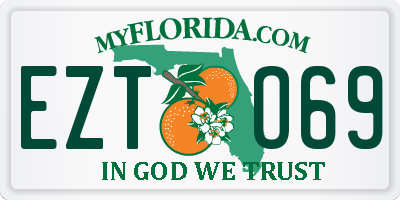 FL license plate EZTO69