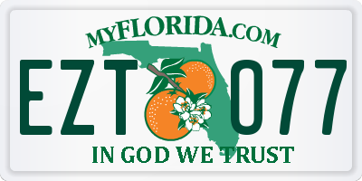 FL license plate EZTO77