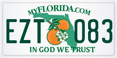 FL license plate EZTO83