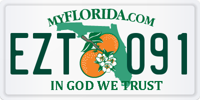 FL license plate EZTO91