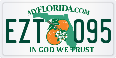 FL license plate EZTO95