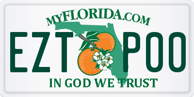 FL license plate EZTP00