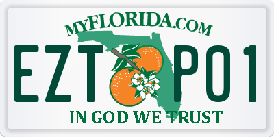 FL license plate EZTP01