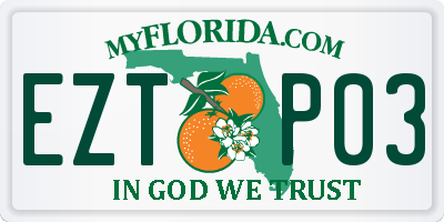 FL license plate EZTP03