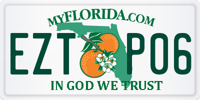 FL license plate EZTP06