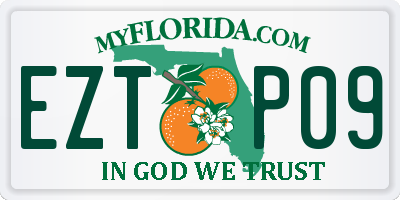 FL license plate EZTP09