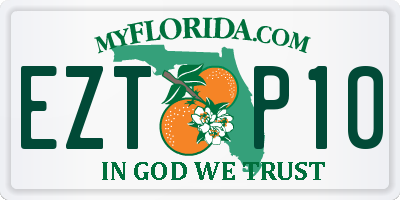 FL license plate EZTP10