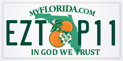 FL license plate EZTP11