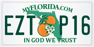 FL license plate EZTP16