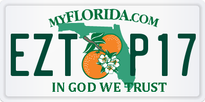 FL license plate EZTP17