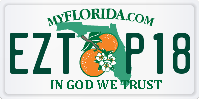 FL license plate EZTP18