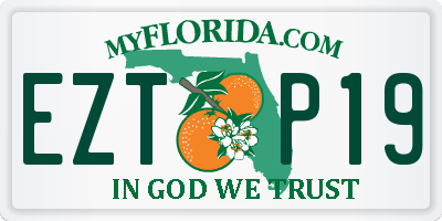 FL license plate EZTP19