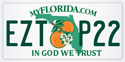 FL license plate EZTP22