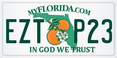 FL license plate EZTP23