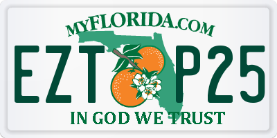 FL license plate EZTP25